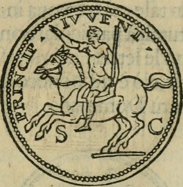 An illustration from Discorso di m. Sebastiano Erizzo, sopra le medaglie antiche : con la particolar dichiaratione di molti riuersi, 1559, leaf 228