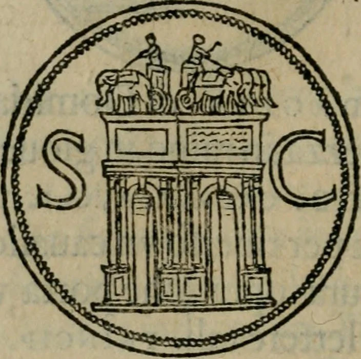 An illustration from Discorso di m. Sebastiano Erizzo, sopra le medaglie antiche : con la particolar dichiaratione di molti riuersi, 1559, leaf 229