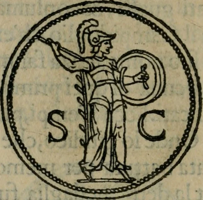 An illustration from Discorso di m. Sebastiano Erizzo, sopra le medaglie antiche : con la particolar dichiaratione di molti riuersi, 1559, leaf 231