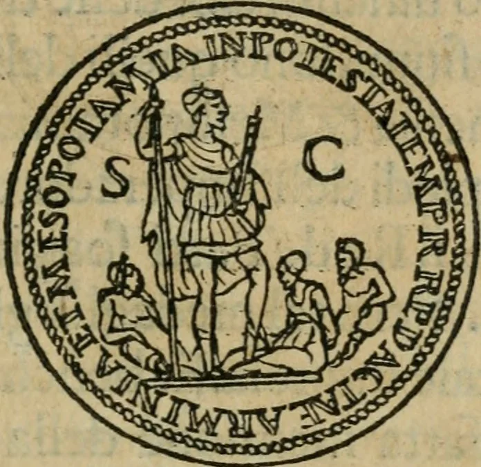 An illustration from Discorso di m. Sebastiano Erizzo, sopra le medaglie antiche : con la particolar dichiaratione di molti riuersi, 1559, leaf 248