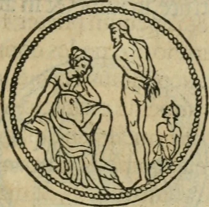 An illustration from Discorso di m. Sebastiano Erizzo, sopra le medaglie antiche : con la particolar dichiaratione di molti riuersi, 1559, leaf 252