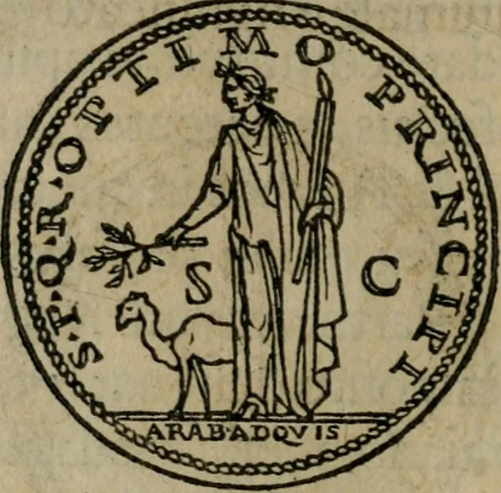 An illustration from Discorso di m. Sebastiano Erizzo, sopra le medaglie antiche : con la particolar dichiaratione di molti riuersi, 1559, leaf 255
