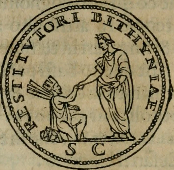 An illustration from Discorso di m. Sebastiano Erizzo, sopra le medaglie antiche : con la particolar dichiaratione di molti riuersi, 1559, leaf 269