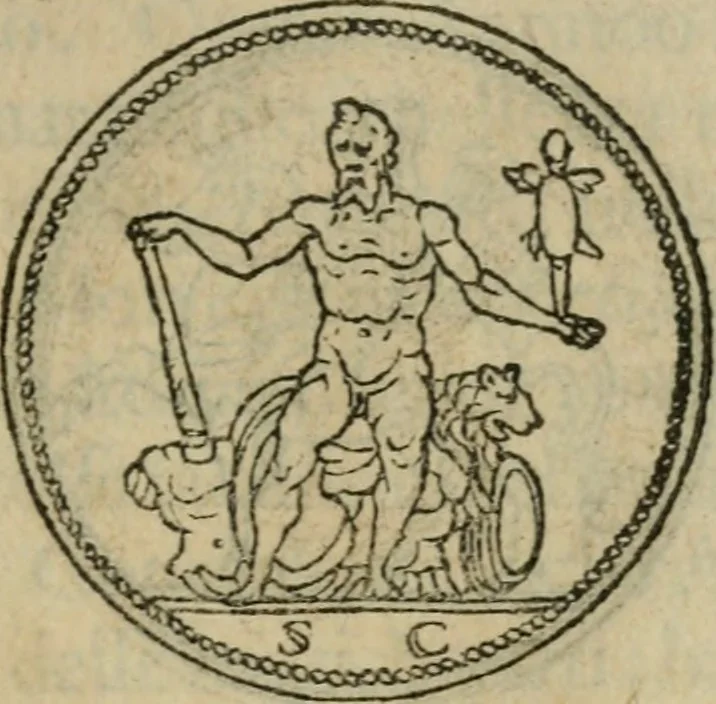 An illustration from Discorso di m. Sebastiano Erizzo, sopra le medaglie antiche : con la particolar dichiaratione di molti riuersi, 1559, leaf 302