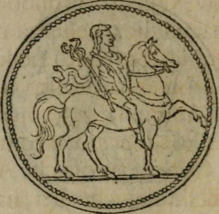 An illustration from Discorso di m. Sebastiano Erizzo, sopra le medaglie antiche : con la particolar dichiaratione di molti riuersi, 1559, leaf 303