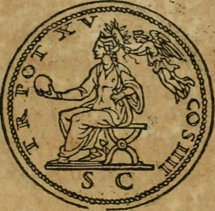 An illustration from Discorso di m. Sebastiano Erizzo, sopra le medaglie antiche : con la particolar dichiaratione di molti riuersi, 1559, leaf 314