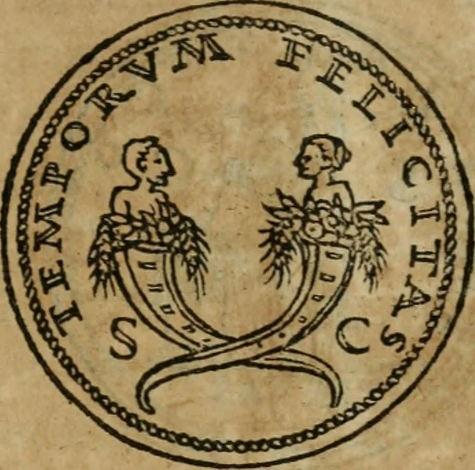 An illustration from Discorso di m. Sebastiano Erizzo, sopra le medaglie antiche : con la particolar dichiaratione di molti riuersi, 1559, leaf 316