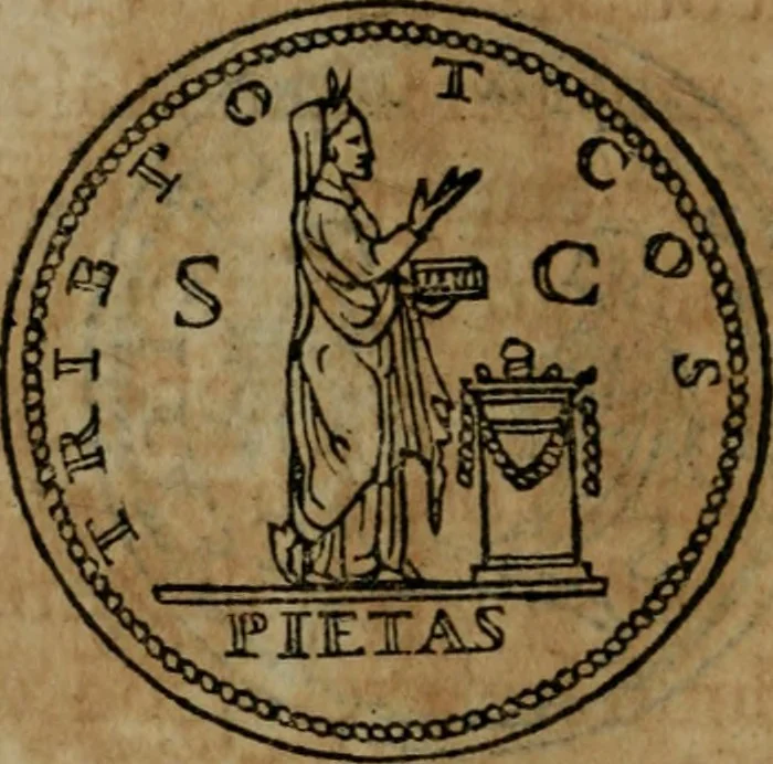 An illustration from Discorso di m. Sebastiano Erizzo, sopra le medaglie antiche : con la particolar dichiaratione di molti riuersi, 1559, leaf 317
