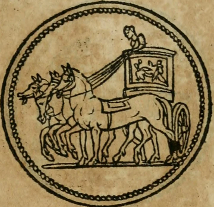 An illustration from Discorso di m. Sebastiano Erizzo, sopra le medaglie antiche : con la particolar dichiaratione di molti riuersi, 1559, leaf 320