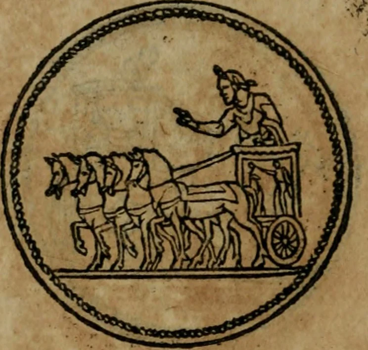 An illustration from Discorso di m. Sebastiano Erizzo, sopra le medaglie antiche : con la particolar dichiaratione di molti riuersi, 1559, leaf 321