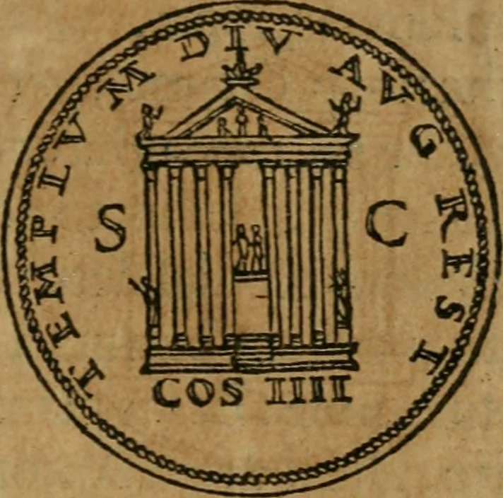 An illustration from Discorso di m. Sebastiano Erizzo, sopra le medaglie antiche : con la particolar dichiaratione di molti riuersi, 1559, leaf 326