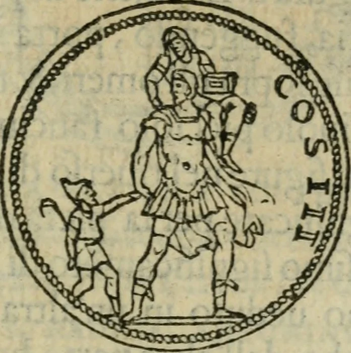 An illustration from Discorso di m. Sebastiano Erizzo, sopra le medaglie antiche : con la particolar dichiaratione di molti riuersi, 1559, leaf 338