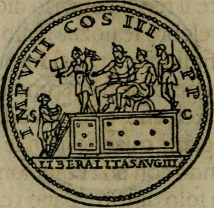 An illustration from Discorso di m. Sebastiano Erizzo, sopra le medaglie antiche : con la particolar dichiaratione di molti riuersi, 1559, leaf 343