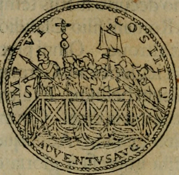 An illustration from Discorso di m. Sebastiano Erizzo, sopra le medaglie antiche : con la particolar dichiaratione di molti riuersi, 1559, leaf 357