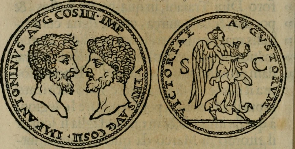 An illustration from Discorso di m. Sebastiano Erizzo, sopra le medaglie antiche : con la particolar dichiaratione di molti riuersi, 1559, leaf 359