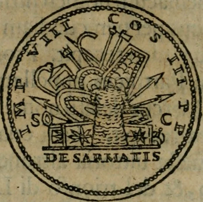 An illustration from Discorso di m. Sebastiano Erizzo, sopra le medaglie antiche : con la particolar dichiaratione di molti riuersi, 1559, leaf 361
