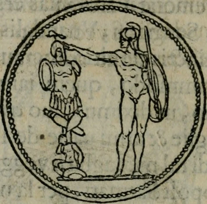 An illustration from Discorso di m. Sebastiano Erizzo, sopra le medaglie antiche : con la particolar dichiaratione di molti riuersi, 1559, leaf 363