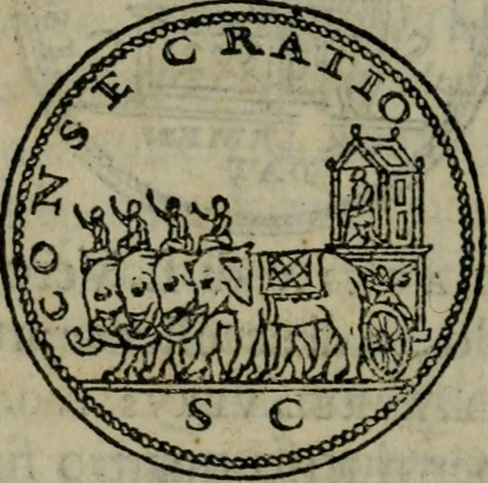 An illustration from Discorso di m. Sebastiano Erizzo, sopra le medaglie antiche : con la particolar dichiaratione di molti riuersi, 1559, leaf 373