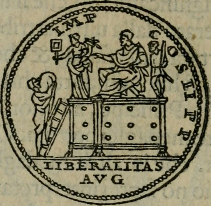 An illustration from Discorso di m. Sebastiano Erizzo, sopra le medaglie antiche : con la particolar dichiaratione di molti riuersi, 1559, leaf 379