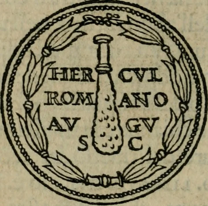 An illustration from Discorso di m. Sebastiano Erizzo, sopra le medaglie antiche : con la particolar dichiaratione di molti riuersi, 1559, leaf 381