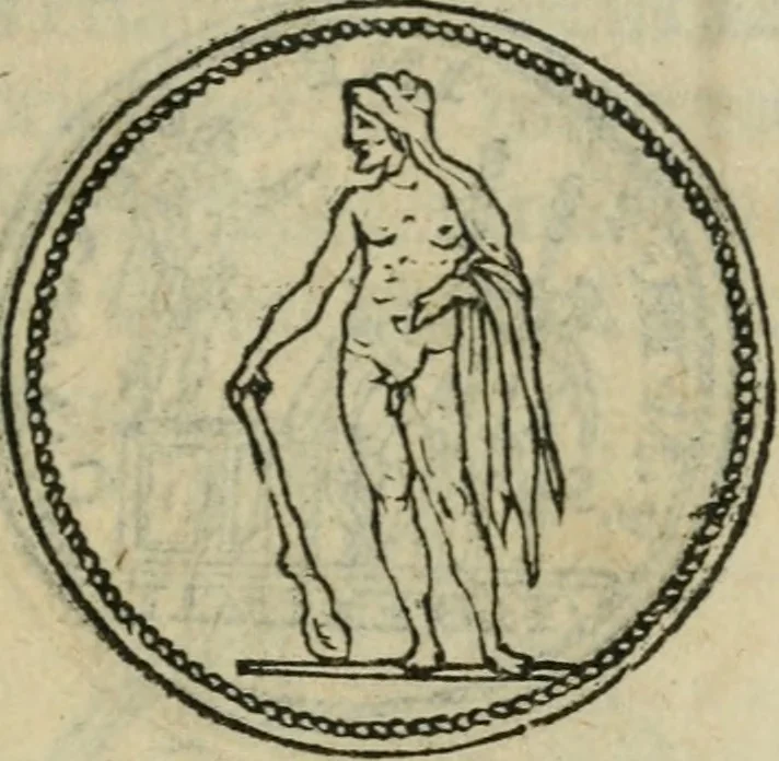 An illustration from Discorso di m. Sebastiano Erizzo, sopra le medaglie antiche : con la particolar dichiaratione di molti riuersi, 1559, leaf 384