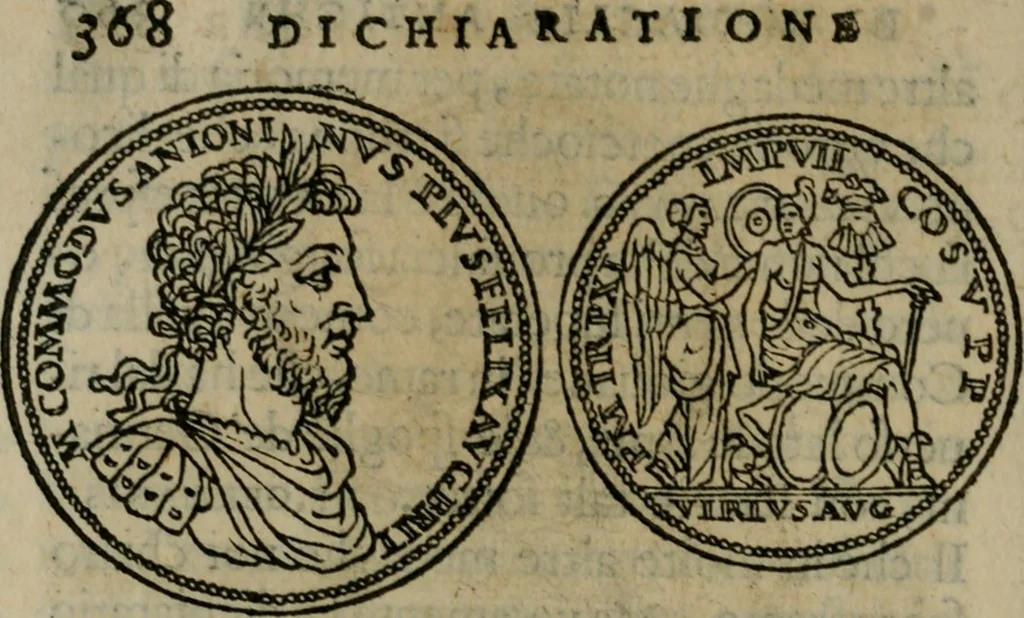An illustration from Discorso di m. Sebastiano Erizzo, sopra le medaglie antiche : con la particolar dichiaratione di molti riuersi, 1559, leaf 393
