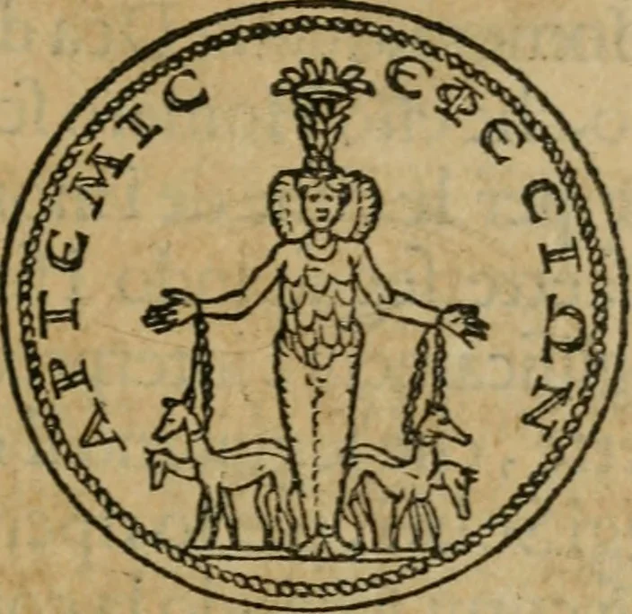 An illustration from Discorso di m. Sebastiano Erizzo, sopra le medaglie antiche : con la particolar dichiaratione di molti riuersi, 1559, leaf 398