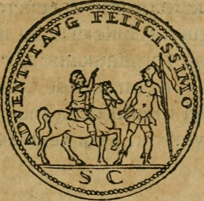 An illustration from Discorso di m. Sebastiano Erizzo, sopra le medaglie antiche : con la particolar dichiaratione di molti riuersi, 1559, leaf 402