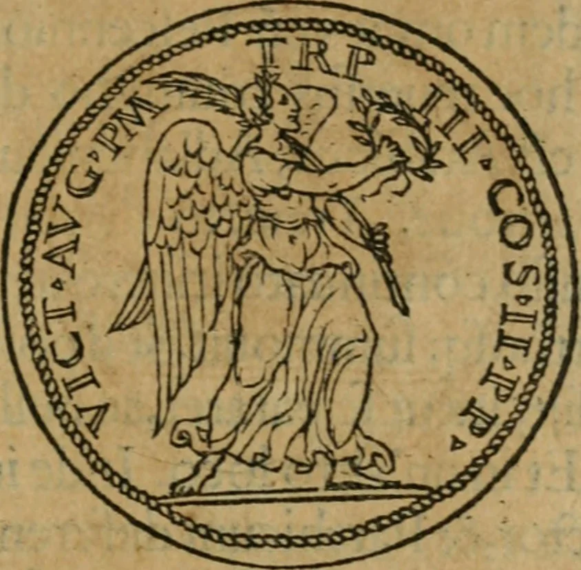 An illustration from Discorso di m. Sebastiano Erizzo, sopra le medaglie antiche : con la particolar dichiaratione di molti riuersi, 1559, leaf 406