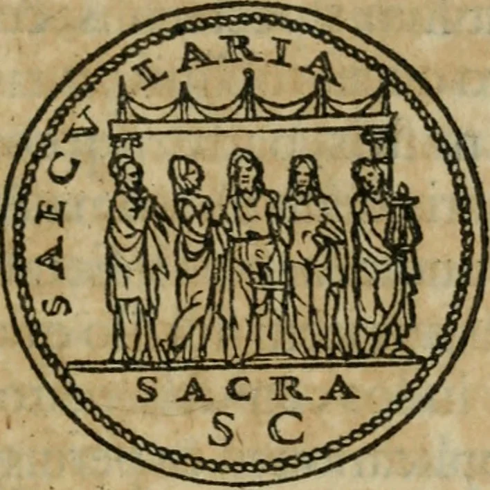 An illustration from Discorso di m. Sebastiano Erizzo, sopra le medaglie antiche : con la particolar dichiaratione di molti riuersi, 1559, leaf 410