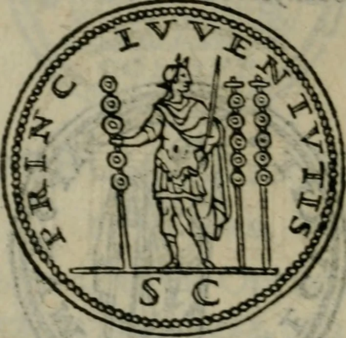 An illustration from Discorso di m. Sebastiano Erizzo, sopra le medaglie antiche : con la particolar dichiaratione di molti riuersi, 1559, leaf 429