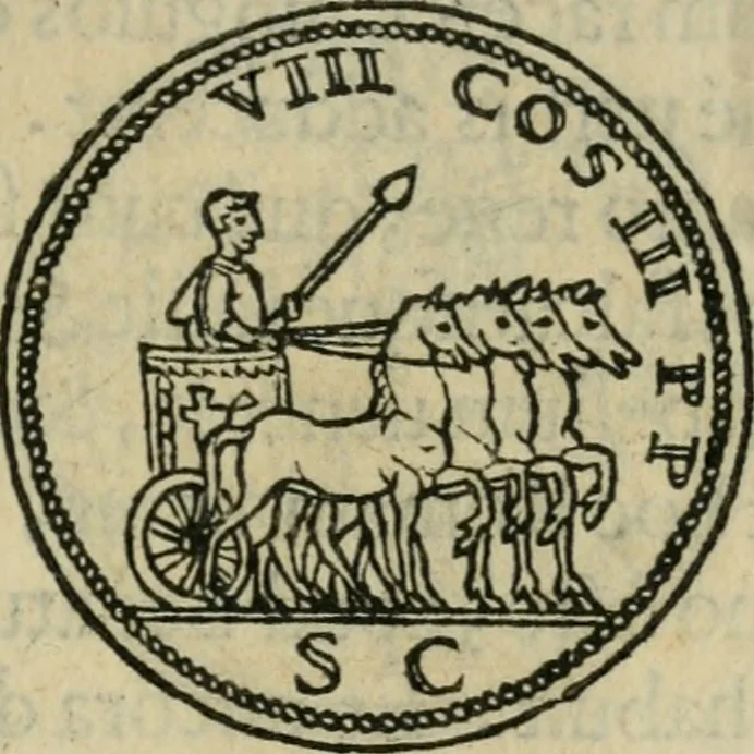 An illustration from Discorso di m. Sebastiano Erizzo, sopra le medaglie antiche : con la particolar dichiaratione di molti riuersi, 1559, leaf 436