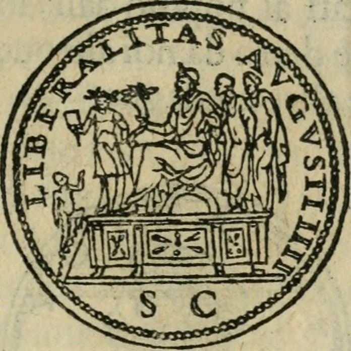 An illustration from Discorso di m. Sebastiano Erizzo, sopra le medaglie antiche : con la particolar dichiaratione di molti riuersi, 1559, leaf 440