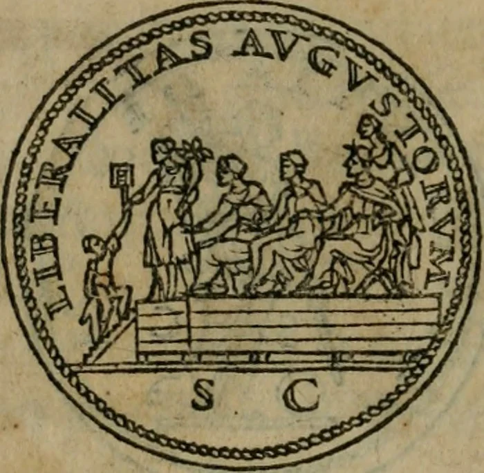 An illustration from Discorso di m. Sebastiano Erizzo, sopra le medaglie antiche : con la particolar dichiaratione di molti riuersi, 1559, leaf 457
