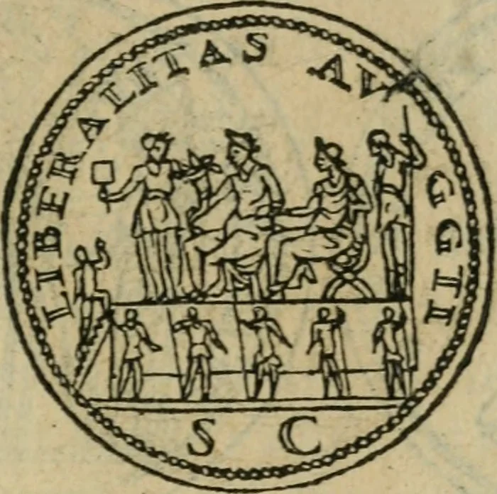An illustration from Discorso di m. Sebastiano Erizzo, sopra le medaglie antiche : con la particolar dichiaratione di molti riuersi, 1559, leaf 468