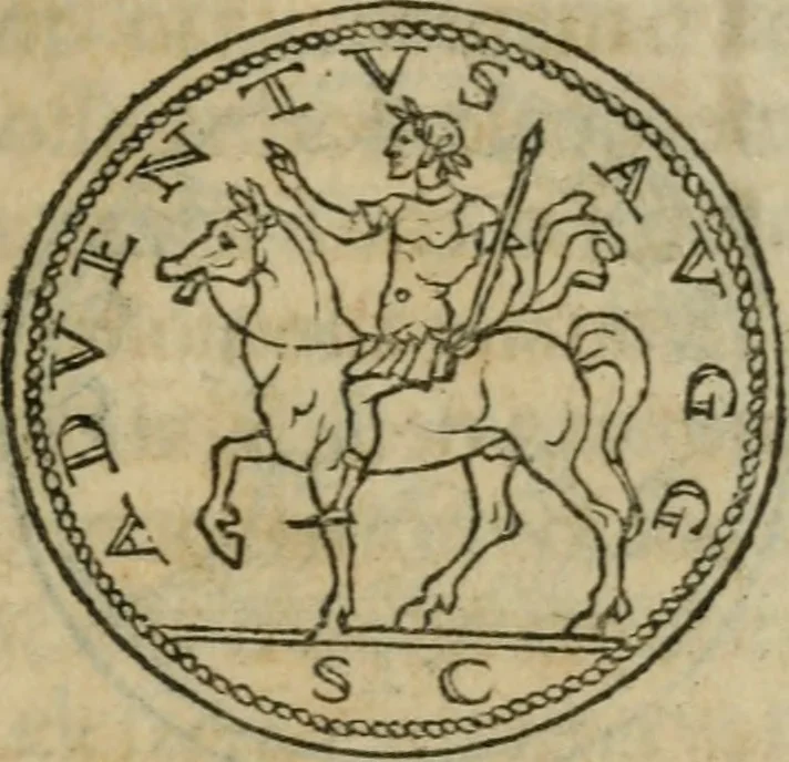 An illustration from Discorso di m. Sebastiano Erizzo, sopra le medaglie antiche : con la particolar dichiaratione di molti riuersi, 1559, leaf 474