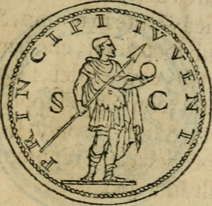 An illustration from Discorso di m. Sebastiano Erizzo, sopra le medaglie antiche : con la particolar dichiaratione di molti riuersi, 1559, leaf 478