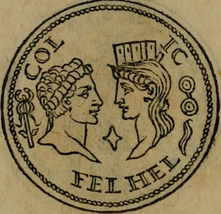 An illustration from Discorso di m. Sebastiano Erizzo, sopra le medaglie antiche : con la particolar dichiaratione di molti riuersi, 1559, leaf 489