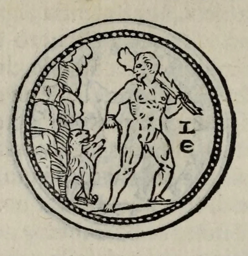 An illustration from Discorso di M. Sebastiano Erizzo sopra le medaglie de gli antichi : con la Dichiaratione delle monete consulari, & delle medaglie de gli imperadori romani : nella quale si contiene una piena & varia cognitione dell'istoria di quei tempi, 1571, leaf 758