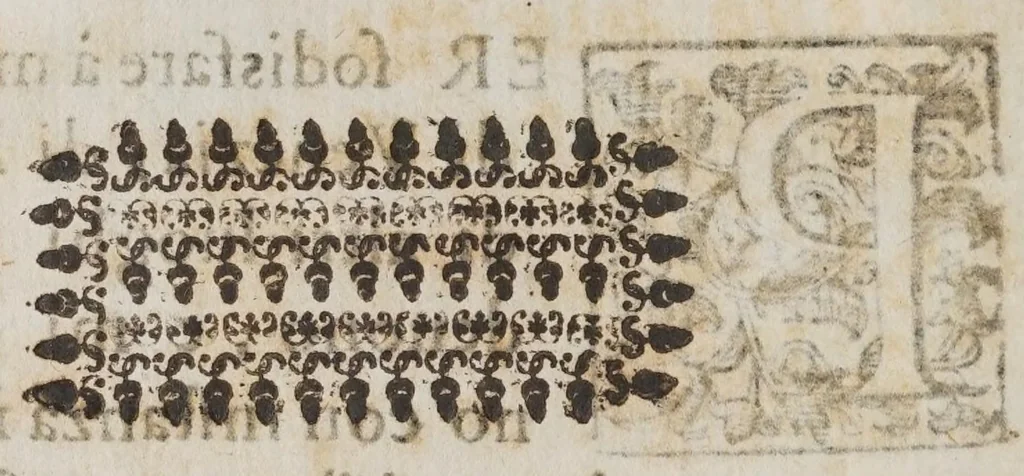 An illustration from Discorso ... intorno alle cose, che stanno in sù l'acqua, ò che in quella si muouono, 1612, leaf 8
