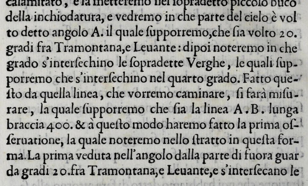 An illustration from Discorso sopra la fabrica, e vso delle nvove verghe astronomiche, 1582, leaf 58