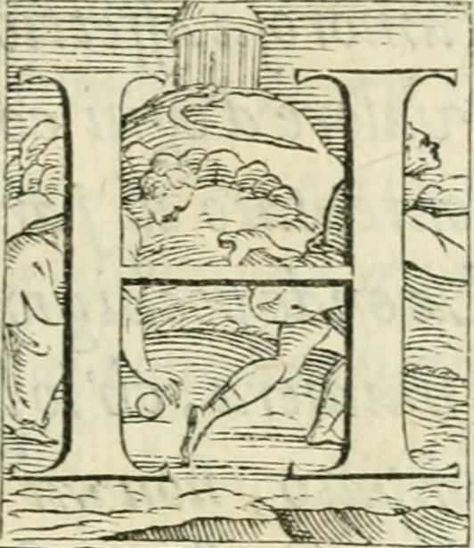 An illustration from Discorso sopra la livrea d'vn cavaliere incognito : caualiere della giostra de' signori Accademici Gimnosofisti di Padoua del LXVII. nella quale si rappresenta lo stato de gl'innamorati, 1567, leaf 6