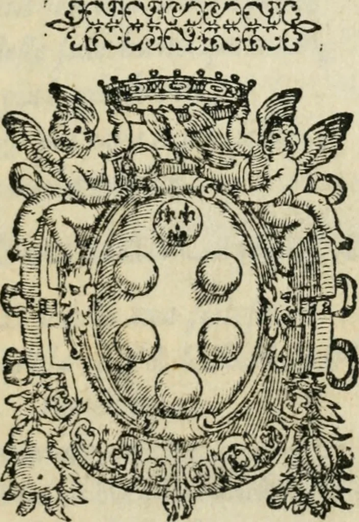 An illustration from Discorso sopra la mascherata della geneologia degl'iddei de' gentili, 1566, leaf 4