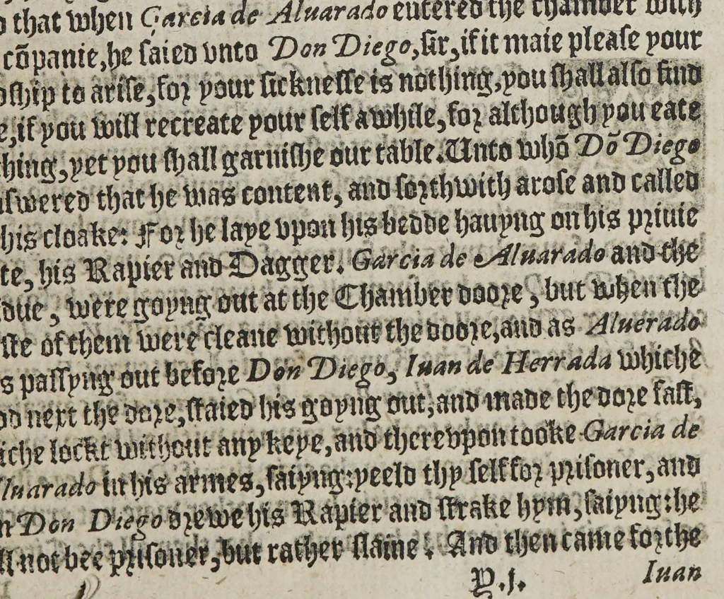 An illustration from The discouerie and conquest of the prouinces of Peru, and the nauigation in the South Sea, along that coast. : And also of the ritche mines of Potosi., 1581, leaf 183