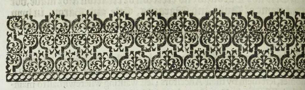 An illustration from A discouerie of errours in the first edition of the Catalogue of nobility, published by Raphe Brooke, Yorke Herald, 1619, and printed heerewith word for word, according to that edition : with a continuance of the successions, from 1619 vntill this present yeare, 1622 : at the end whereof, is annexed a review of a later edition, by him stolne into the world, 1621, 1622, leaf 396