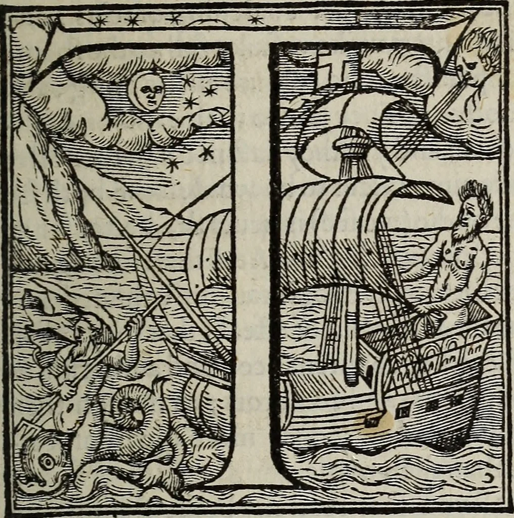 An illustration from The discouerie of witchcraft, : wherein the lewde dealing of witches and witchmongers is notablie detected, the knauerie of coniurors, the impietie of inchantors, the follie of soothsaiers, the impudent falshood of cousenors, the infidelitie of atheists, the pestilent practices of Pythonists, the curiositie of figure casters, the vanitie of dreamers, the beggerlie art of alcumystrie, the abhomination of idolatrie, the horrible art of poisoning, the vertue and power of naturall magike, and all the conueiances of legierdemaine and iuggling are deciphered: and many other things opened, which have long lien hidden, howbeit verie necessarie to be knowne. : Heerevnto is added a treatise vpon the nature and substance of spirits and diuels, & c, 1584, leaf 24