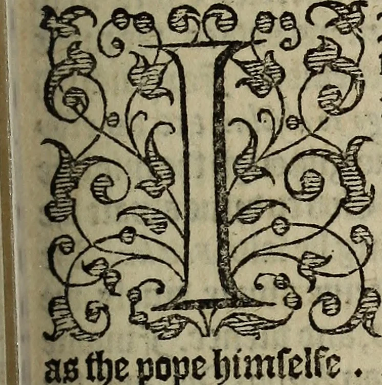 An illustration from The discouerie of witchcraft, : wherein the lewde dealing of witches and witchmongers is notablie detected, the knauerie of coniurors, the impietie of inchantors, the follie of soothsaiers, the impudent falshood of cousenors, the infidelitie of atheists, the pestilent practices of Pythonists, the curiositie of figure casters, the vanitie of dreamers, the beggerlie art of alcumystrie, the abhomination of idolatrie, the horrible art of poisoning, the vertue and power of naturall magike, and all the conueiances of legierdemaine and iuggling are deciphered: and many other things opened, which have long lien hidden, howbeit verie necessarie to be knowne. : Heerevnto is added a treatise vpon the nature and substance of spirits and diuels, & c, 1584, leaf 270