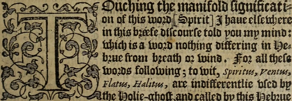 An illustration from The discouerie of witchcraft, : wherein the lewde dealing of witches and witchmongers is notablie detected, the knauerie of coniurors, the impietie of inchantors, the follie of soothsaiers, the impudent falshood of cousenors, the infidelitie of atheists, the pestilent practices of Pythonists, the curiositie of figure casters, the vanitie of dreamers, the beggerlie art of alcumystrie, the abhomination of idolatrie, the horrible art of poisoning, the vertue and power of naturall magike, and all the conueiances of legierdemaine and iuggling are deciphered: and many other things opened, which have long lien hidden, howbeit verie necessarie to be knowne. : Heerevnto is added a treatise vpon the nature and substance of spirits and diuels, & c, 1584, leaf 580