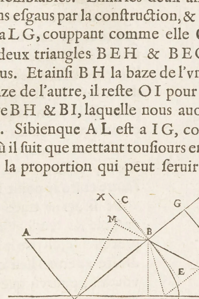 An illustration from Discours de la methode : pour bien conduire sa raison, & chercher la verité dans les sciences. Plus La dioptrique. Les meteores. Et La geometrie. Qui sont des essais de cete methode, 1637, leaf 189