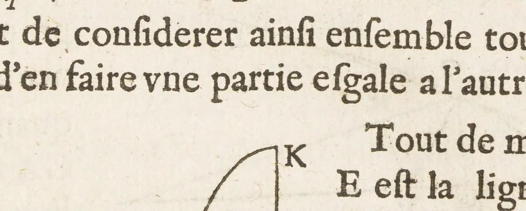 An illustration from Discours de la methode : pour bien conduire sa raison, & chercher la verité dans les sciences. Plus La dioptrique. Les meteores. Et La geometrie. Qui sont des essais de cete methode, 1637, leaf 427